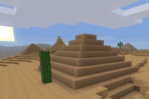 Screenshot of Minetest mod “Pyramids”